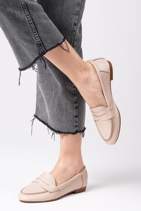 Genuine Leather Skin Color Loafer